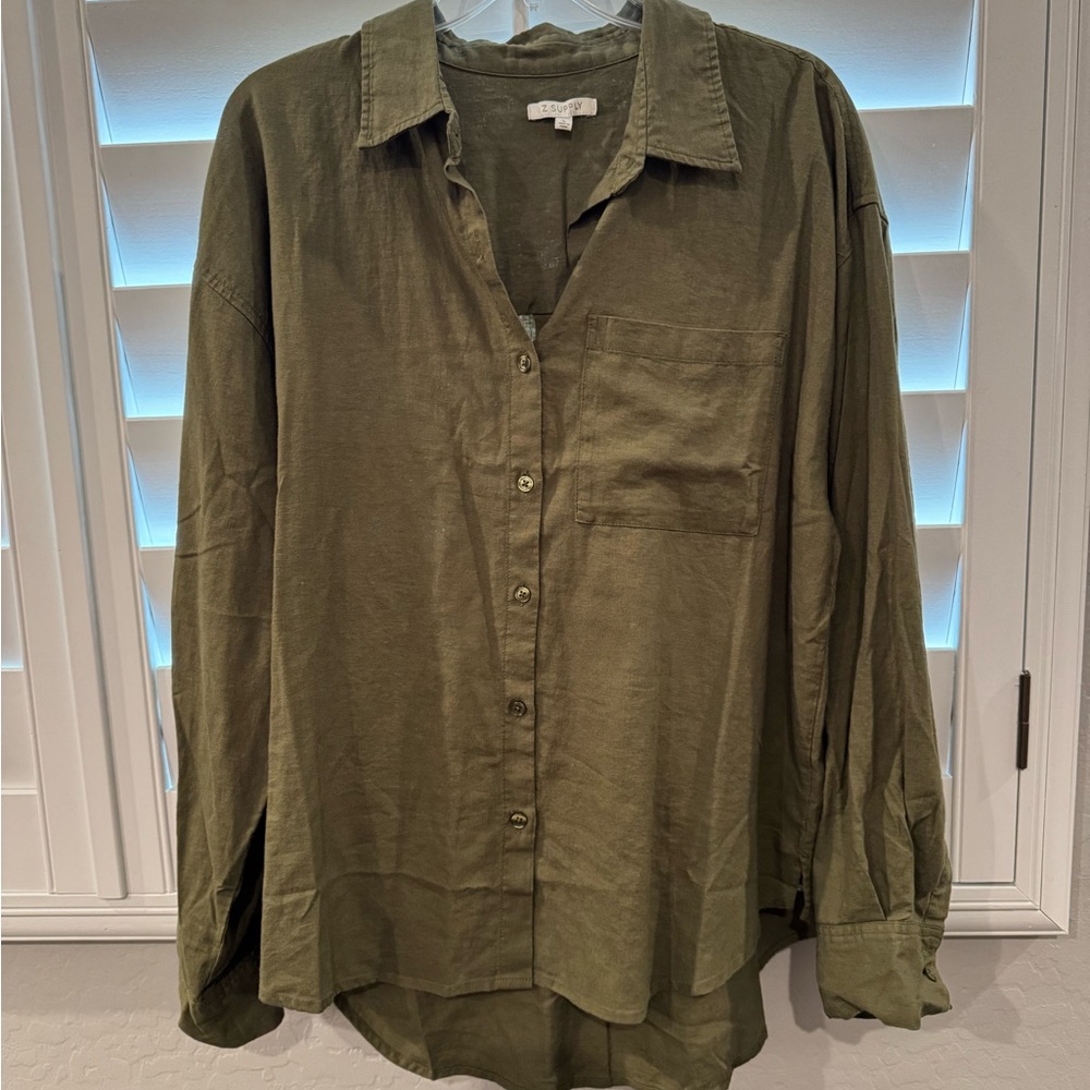 Z Supply Olive Green Shirt